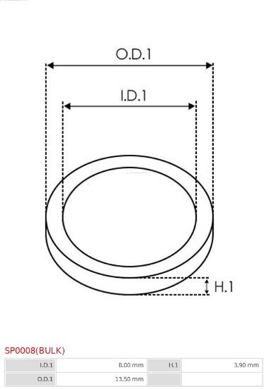 Obrázok Sada na opravu alternátora AS-PL Brand new |  | Washers SP0008BULK