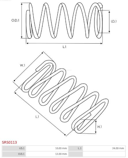 Obrázok Opravná sada pre żtartér AS-PL Brand new |  | Starter springs for brush holders SRS0113