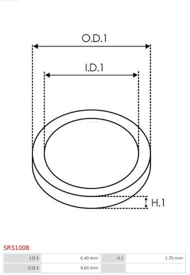 Obrázok Sada na opravu alternátora AS-PL Brand new |  | Orings SRS1008