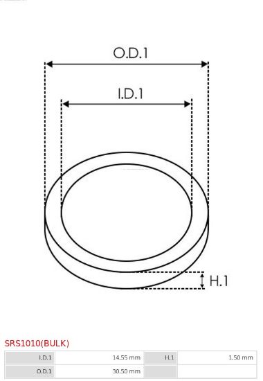 Obrázok Sada na opravu alternátora AS-PL Brand new |  | Washers SRS1010BULK