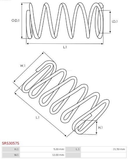 Obrázok Opravná sada pre żtartér AS-PL Brand new |  | Starter springs for brush holders SRS3057S