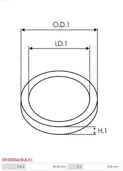Obrázok Sada na opravu alternátora AS-PL Brand new |  | Washers SRS9004BULK