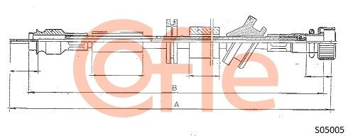 Obrázok Hriadeľ tachometra COFLE  S05005