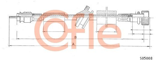 Obrázok Hriadeľ tachometra COFLE  S05008