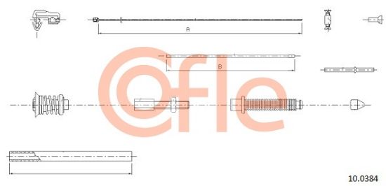 Obrázok Plynové lanko COFLE  100384