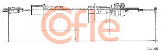 Obrázok Plynové lanko COFLE  11146