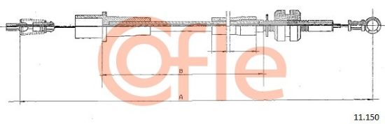 Obrázok Plynové lanko COFLE  11150