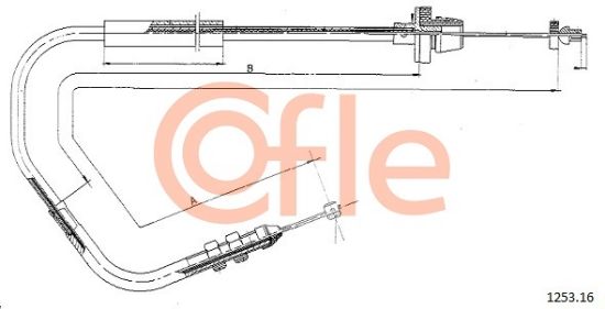 Obrázok Plynové lanko COFLE  125316