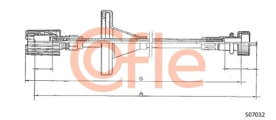 Obrázok Hriadeľ tachometra COFLE  92S07032