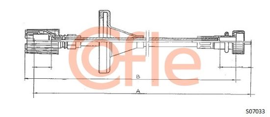 Obrázok Hriadeľ tachometra COFLE  92S07033