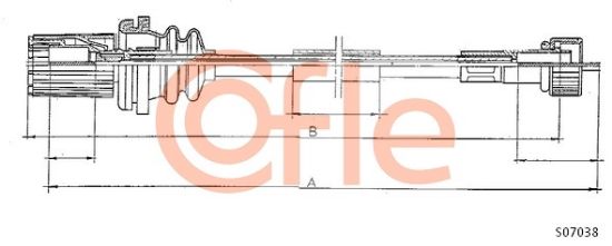 Obrázok Hriadeľ tachometra COFLE  92S07038