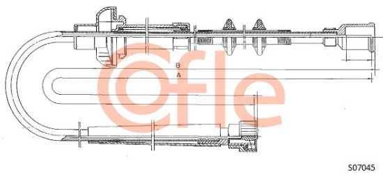 Obrázok Hriadeľ tachometra COFLE  92S07045