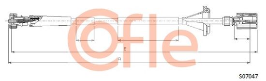 Obrázok Hriadeľ tachometra COFLE  92S07047