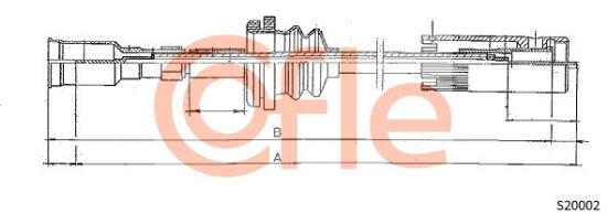 Obrázok Hriadeľ tachometra COFLE  92S20002