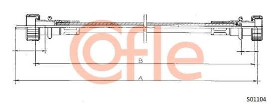 Obrázok Hriadeľ tachometra COFLE  S01104