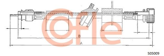 Obrázok Hriadeľ tachometra COFLE  S05009