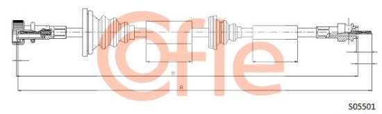 Obrázok Hriadeľ tachometra COFLE  S05501