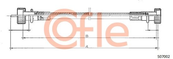 Obrázok Hriadeľ tachometra COFLE  S07002