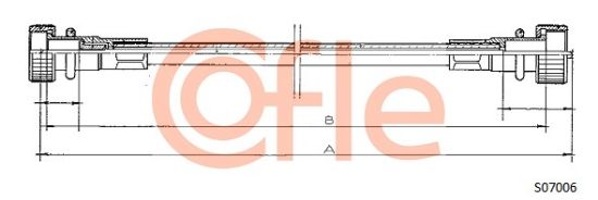 Obrázok Hriadeľ tachometra COFLE  S07006