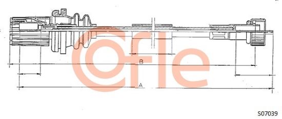 Obrázok Hriadeľ tachometra COFLE  S07039