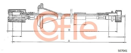 Obrázok Hriadeľ tachometra COFLE  S07041