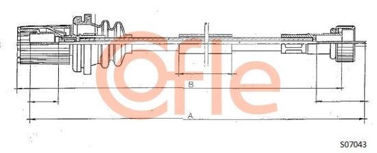 Obrázok Hriadeľ tachometra COFLE  S07043