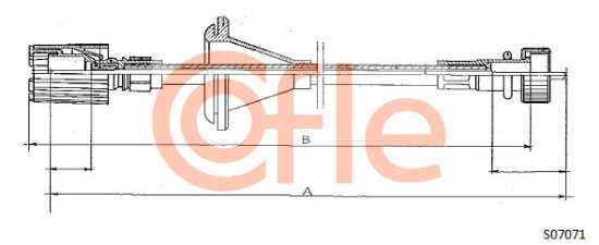 Obrázok Hriadeľ tachometra COFLE  S07071