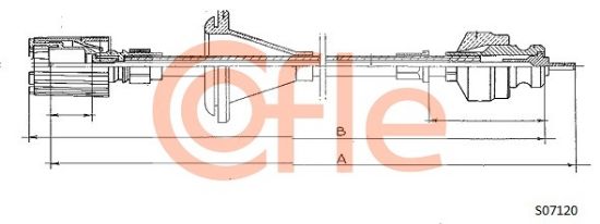 Obrázok Hriadeľ tachometra COFLE  S07120