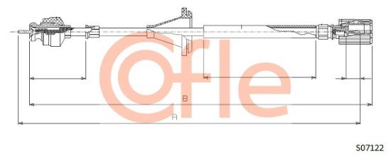 Obrázok Hriadeľ tachometra COFLE  S07122