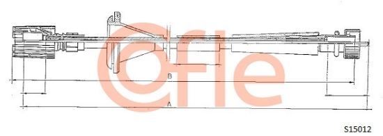 Obrázok Hriadeľ tachometra COFLE  S15012