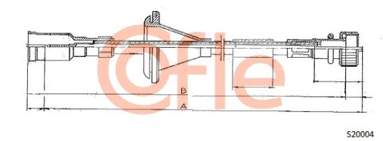 Obrázok Hriadeľ tachometra COFLE  S20004