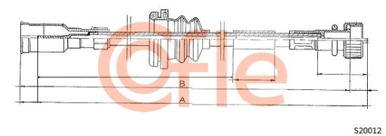 Obrázok Hriadeľ tachometra COFLE  S20012