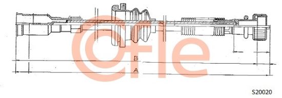 Obrázok Hriadeľ tachometra COFLE  S20020
