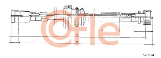 Obrázok Hriadeľ tachometra COFLE  S20024