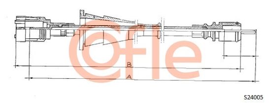 Obrázok Hriadeľ tachometra COFLE  S24005