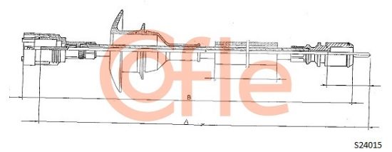 Obrázok Hriadeľ tachometra COFLE  S24015