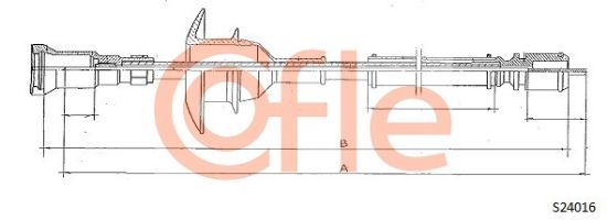Obrázok Hriadeľ tachometra COFLE  S24016