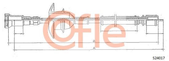 Obrázok Hriadeľ tachometra COFLE  S24017