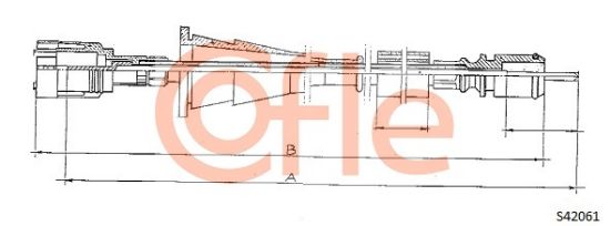 Obrázok Hriadeľ tachometra COFLE  S24061
