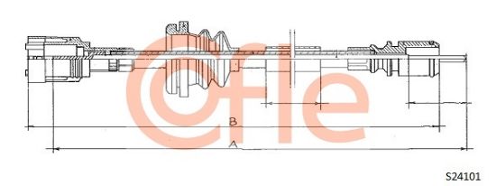 Obrázok Hriadeľ tachometra COFLE  S24101