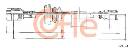 Obrázok Hriadeľ tachometra COFLE  S24103