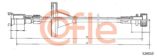 Obrázok Hriadeľ tachometra COFLE  S26010