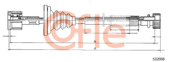 Obrázok Hriadeľ tachometra COFLE  S32006