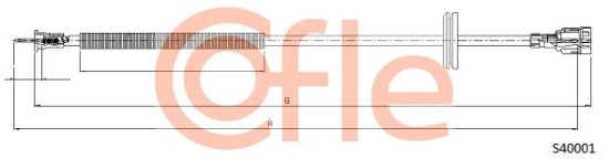 Obrázok Hriadeľ tachometra COFLE  S40001