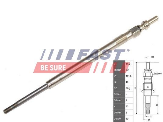 Obrázok żeraviaca sviečka FAST  FT82706