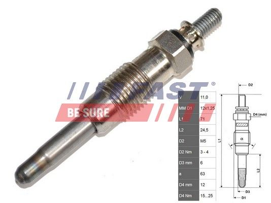 Obrázok żeraviaca sviečka FAST  FT82710