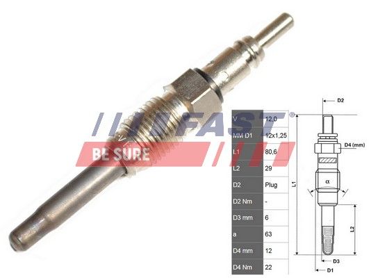 Obrázok żeraviaca sviečka FAST  FT82725