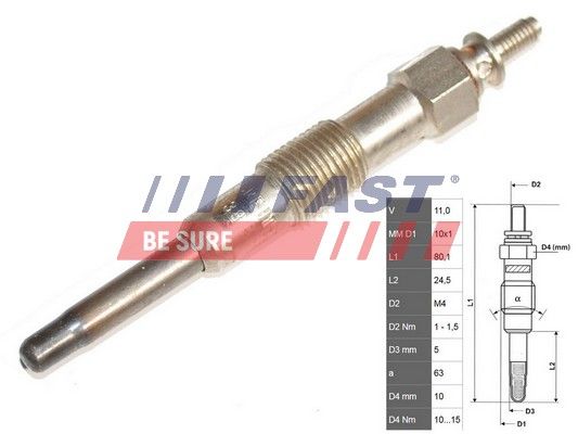 Obrázok żeraviaca sviečka FAST  FT82727