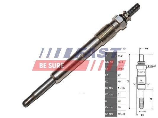 Obrázok żeraviaca sviečka FAST  FT82732