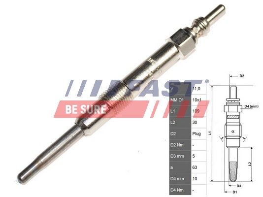 Obrázok żeraviaca sviečka FAST  FT82733
